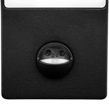 Lampa Elewacyjna LED Zewnętrzna Ścienna Czarna Kinkiet Ogrodowy 10W 4000K IP44 Czujnik Ruchu LOGIA LUMILED