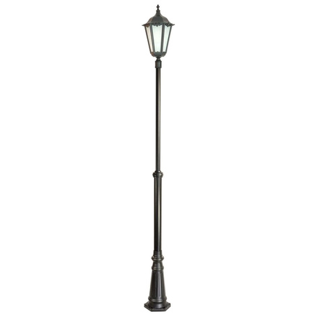 Lampa Ogrodowa Zewnętrzna Słupek LATARNIA E27 Retro Maxi OGMWN 1 190-290cm czarny Su-Ma