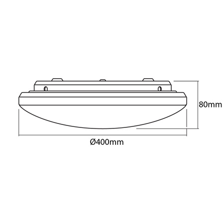 Plafon LED Lampa Ścienna Sufitowa Oprawa Natynkowa 24W 1800lm 3000K Biały Orbis Ledvance