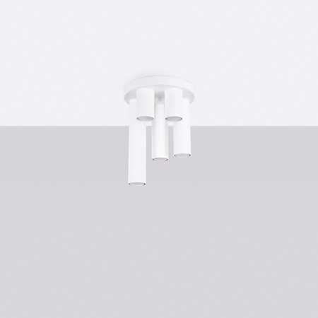 Lampa Sufitowa Plafon Tuba Spot 5x GU10 Biała Lagos Ocean Green SL.1465 Sollux