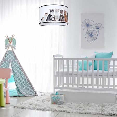 Lampa Wisząca Sufitowa CATS 1xE27 Milagro