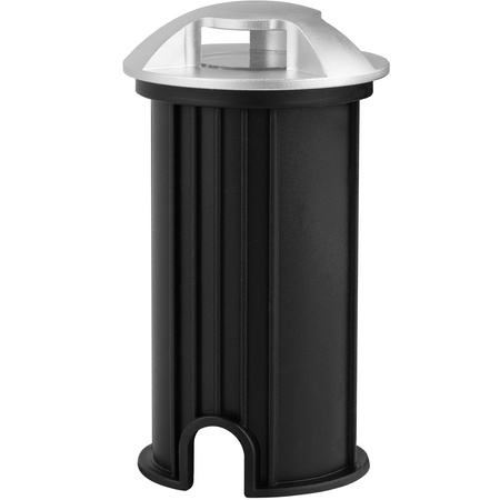 Oprawa Najazdowa Lampa Dogruntowa Schodowa LED IP44 Srebrna LUMILED