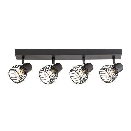 Kinkiet Ścienny Lampa LED Sufitowa SPOT Reflektor Punktowy E14 Czarny Industrialny Aberama Rabalux