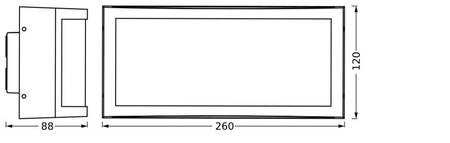 Lampa Ogrodowa Zewnętrzna Kinkiet Elewacyjny LED E27 IP65 IK05 Szary Endura Ledvance