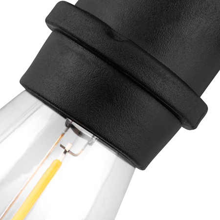 Girlanda Ogrodowa Zewnętrzna Łańcuch Świetlny 10m 10x E27 Żarówki 1W 2700K NARCI Lumiled