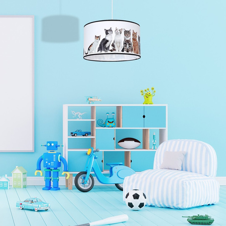 Lampa Wisząca Sufitowa CATS 1xE27 Milagro