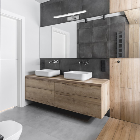 Lampa Ścienna Kinkiet SPLASH Chrom 40cm 8W LED Milagro