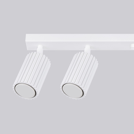 Lampa Sufitowa Reflektor Tuba Spot 6x GU10 Biała Karbon Deep Space SL.1547 Sollux