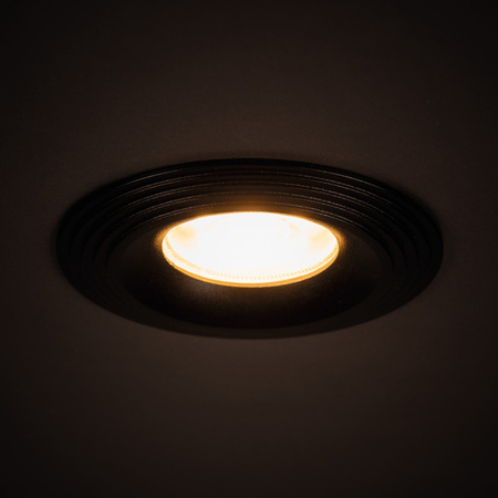 Oprawa sufitowa podtynkowa LIGLO DSO GU10/GU5.3 Okrągła Czarna Matowa KANLUX