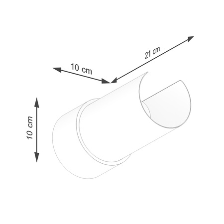 Lampa Ścienna Kinkiet 1x E27 Biała Flash Blue Sapphire SL.1676 Sollux