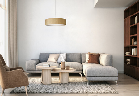 Lampa Sufitowa Wisząca 3x E27 Beżowa Nowoczesna TURDA 8950 Nowodvorski