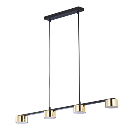 Lampa Sufitowa Wisząca DALLAS GOLD/BLACK Żyrandol Czarno-Złota Nowoczesna 4xGX53 6094 TK Lighting