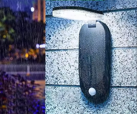 Lampa LED Solarna Ogrodowa Oprawa Elewacyjna Czujnik Ruchu i Zmierzchu 4000K IP65