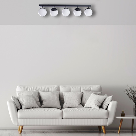 Lampa Sufitowa SFERA Czarna 5xE14 Milagro
