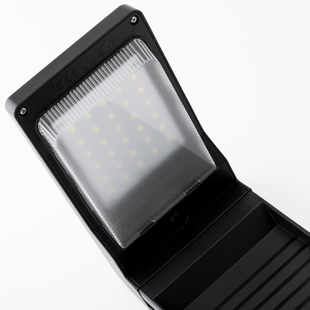 Lampa Solarna Ogrodowa LED Wbijana Stojąca Słupek 57cm 4000K IP64 z Czujnikiem Zmierzchu