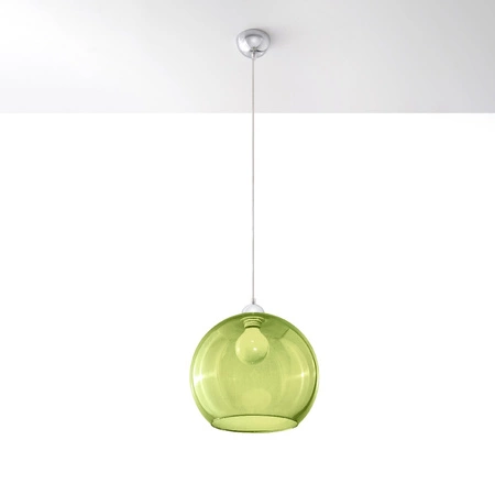 Lampa Sufitowa Wisząca Zwis Kula E27 Okrągła Zielona Minimalistyczna Ball Sollux