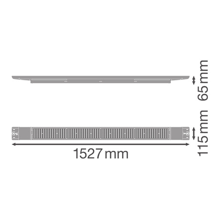 Lampa Oprawa Liniowa Listwa Oświetleniowa 105W 16800lm 4000K Neutralna Ściemnialna Biały Low Bay Flex Ledvance