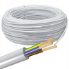 Przewód Kabel OWY H05VV-F 300/500V 3x1mm Biały 1m ELEKTROKABEL