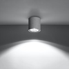 Lampa Sufitowa Oprawa Natynkowa SPOT TUBA GU10 Cylindryczna Szara Industrialna Cullo Sollux