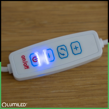 ZESTAW Lampka Biurkowa LED 8W CCT Kreślarska Stołowa Lupa LUCA 2 Biała + Adapter USB 5V/1A DC LUMILED