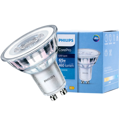 Żarówka LED GU10 4,9W = 65W 460lm 3000K Ciepła 36° PHILIPS