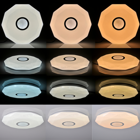 Plafon LED Oprawa lampa Sufitowa DIAMOND 36W 3060lm 50cm GOLDLUX (Polux) + pilot 3000K-6500K