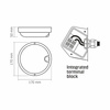 Lampa LED Oprawa Natynkowa 11W 1200lm 5000K Zimna Biała z Czujnikiem Ruchu Videx
