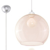 Lampa Sufitowa Wisząca Zwis Kula E27 Okrągła Szampańska Minimalistyczna Ball Sollux