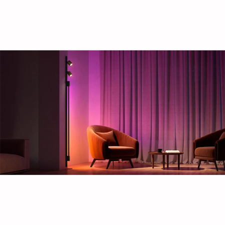 Reflektor Szynowy LED Perifo Czarny 5,3W CCT RGB Philips HUE Bluetooth