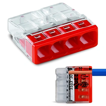 Złączka Instalacyjna Szybkozłączka 2273-204 na DRUT 4x0,5-2,5mm WAGO