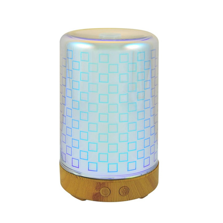 Nawilżacz powietrza / LAMPKA LED Dekoracyjna RGB BONN 3D 12W 2w1 GOLDLUX (Polux)