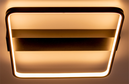 Lampa Sufitowa Żyrandol LED Galax 40W czarny + Pilot