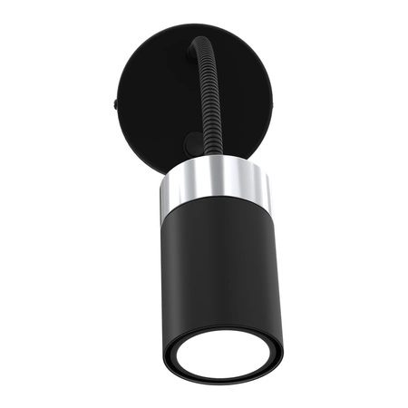 Lampa Ścienna Kinkiet flex JOKER Czarna Chrom 1xGU10 Milagro