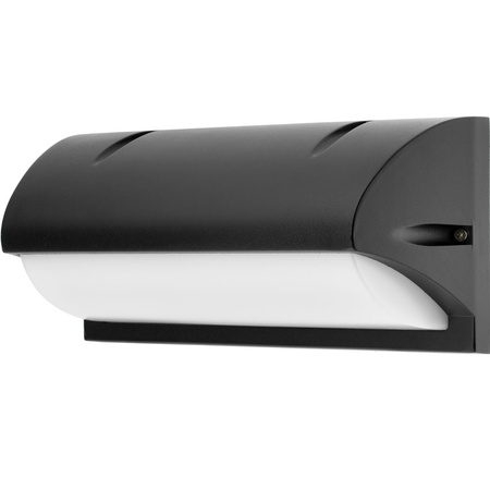 Lampa Ogrodowa Kinkiet Elewacyjny E27 DRACO Czarny z Czujnikiem Ruchu i Zmierzchu