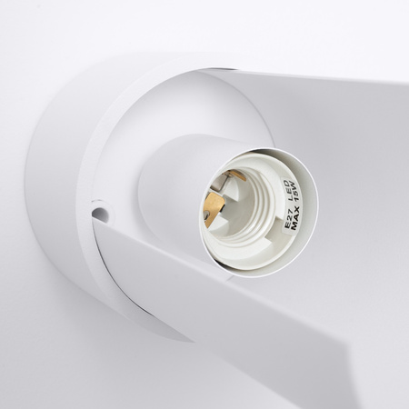 Lampa Ścienna Kinkiet 1x E27 Biała Flash Blue Sapphire SL.1676 Sollux