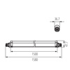 Oprawa Liniowa Lampa Sufitowa LED 50W 160cm 6000lm 4000K Neutralna 145° IP65 Natynkowa Biała TP KANLUX
