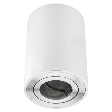 Oprawa Natynkowa HALOGENOWA Aluminiowa Chrom SPOT TUBA 11,5cm + Żarówka LED GU10 10W 4000K Lumiled