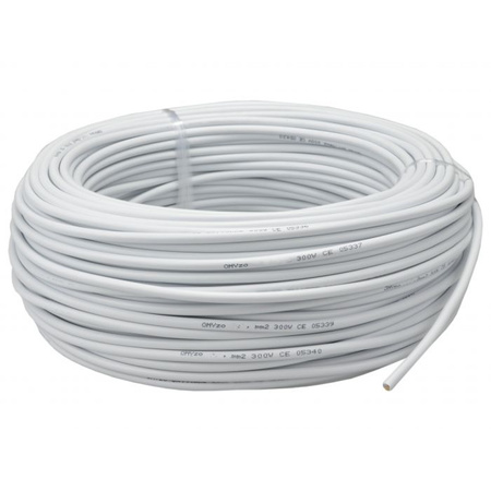 Przewód Kabel OMY 300/300V 3x1,5mm Biały 1m ELEKTROKABEL