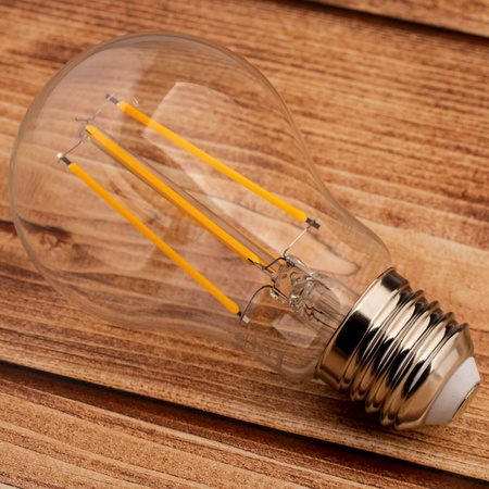 Zestaw 6x Żarówka LED A60 E27 7W = 60W 806lm 3000K Ciepła 360° Filament LUMILED