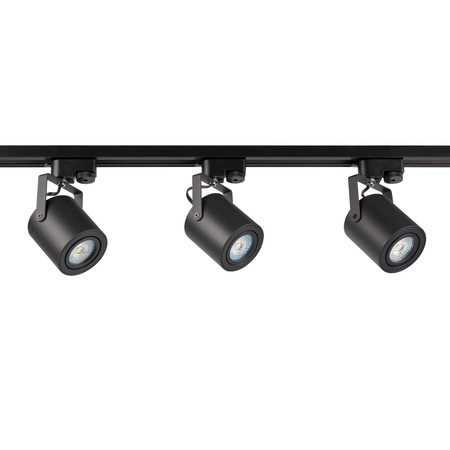 Zestaw Szynowy Szynoprzewód Szyna Listwa 1-Fazowa + 3x Reflektor GU10 Czarna MINOR Sanico Goldlux