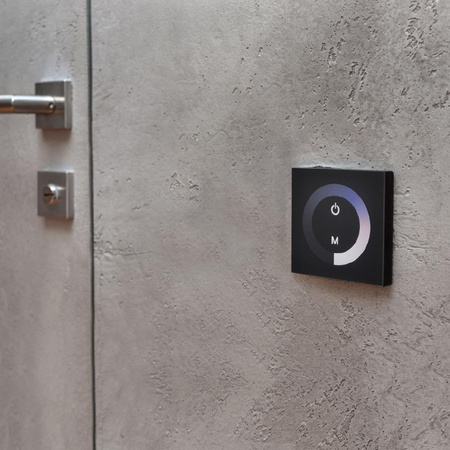 Włącznik Dotykowy ze Ściemniaczem do Taśm Pasków LED Czarny Mono Sanico Goldlux