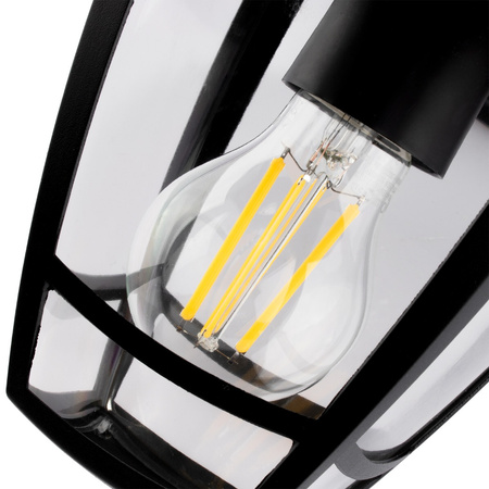 Lampa Ogrodowa Ścienna E27 Kinkiet Elewacyjny do DOŁU NIKO Masterled