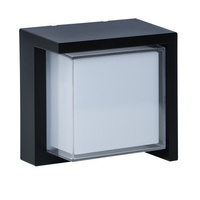 Kinkiet Ścienny LED Lampa Elewacyjna Zewnętrzna 12W 1400lm 4000K Neutralna 120° Czarny IP44 Essen Sanico Goldlux
