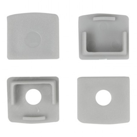 Profil Aluminiowy Podtynkowy do LED Wpuszczany do Płyt KARTON / GIPS 2m z Przezroczystym Kloszem i Zaślepkami Ecolight