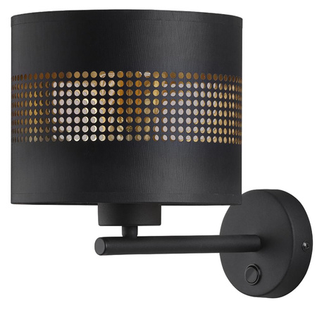 Lampa Ścienna Kinkiet TAGO BLACK Czarno-Złota Nowoczesna E27 3210 TK Lighting