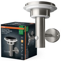 Kinkiet Ogrodowy Lampa Elewacyjna Zewnętrzna LED z Czujnikiem Ruchu i Zmierzchu 6W 400lm 3000K Ciepła Ściemnialna Aluminium IP44 Endura Osram