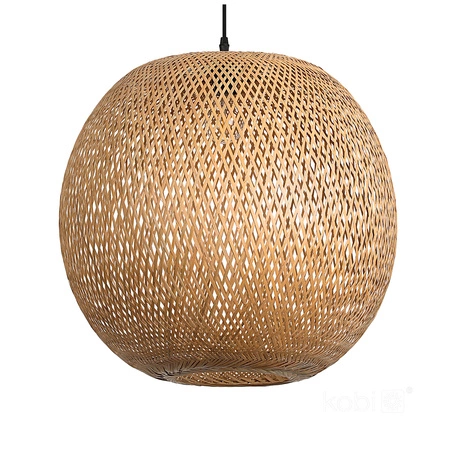 Lampa Wisząca Dekoracyjna Zwis Bambusowa E27 Boho Bitavia Kobi