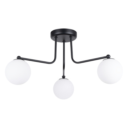 Lampa Wisząca Sufitowa Żyrandol 3x G9 Czarna Biała Astral French Sky SL.1662 Sollux