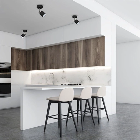 Kinkiet JOKER CZARNY 1x GU10 lampa ścienna sufitowa reflektor MILAGRO Metal