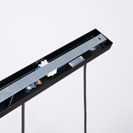 Lampa Sufitowa Wisząca Zwis 3x G9 Żyrandol Tubularna Czarna Skandynawska Prysm Sollux